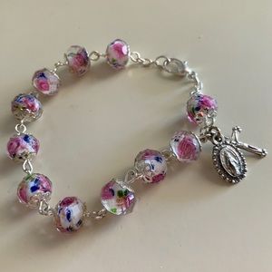 Floral Beaded Bracelet